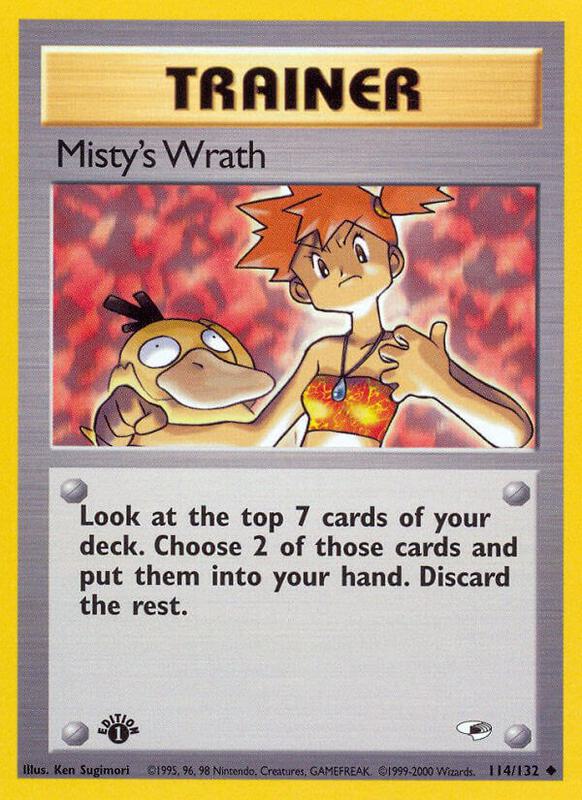 Misty's Wrath Pokemon card from Gym Heroes