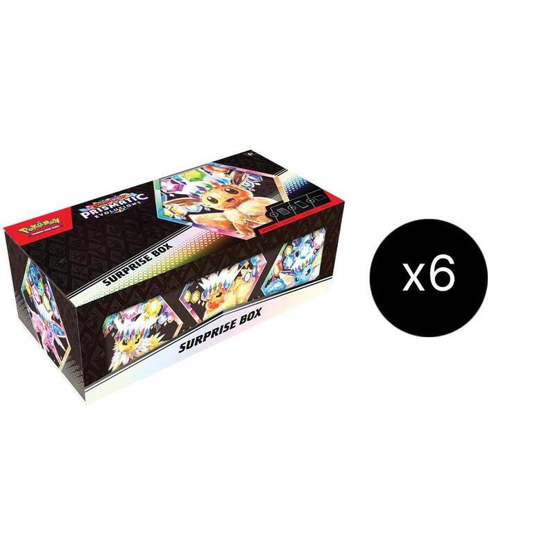 Prismatic Evolutions Surprise Box Case Pokemon card from SV: Prismatic Evolutions