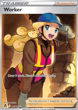Worker Pokemon card from Silver Tempest