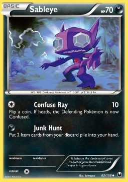 Sableye Pokemon card from Dark Explorers