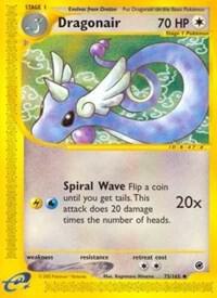 Dragonair Pokemon card from Expedition