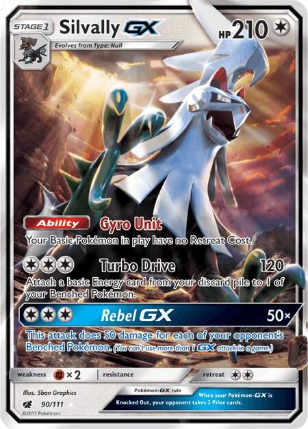 Silvally GX Pokemon card from SM - Crimson Invasion