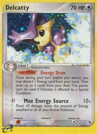 Delcatty Pokemon card from Ruby and Sapphire