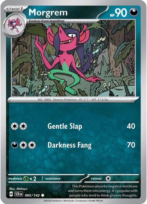 Morgrem Pokemon card from SV07: Stellar Crown