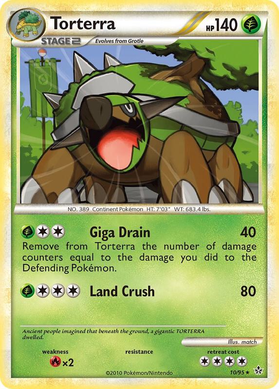 Torterra Pokemon card from Unleashed