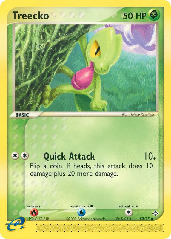 Treecko Pokemon card from Dragon