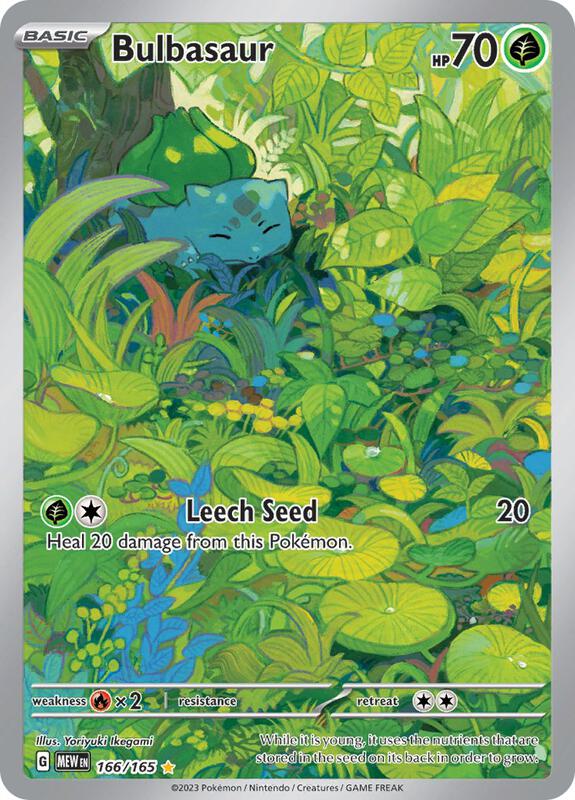 Bulbasaur Pokemon card from SV: Scarlet & Violet 151