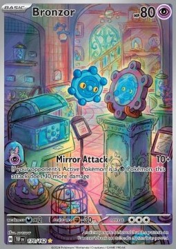 Bronzor Pokemon card from Temporal Forces