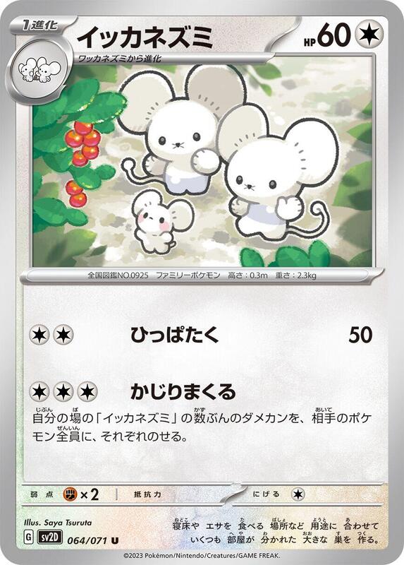 Maushold (Japanese) Pokemon card from SV2D: Clay Burst