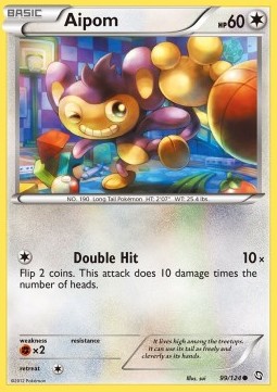 Aipom Pokemon card from Dragons Exalted