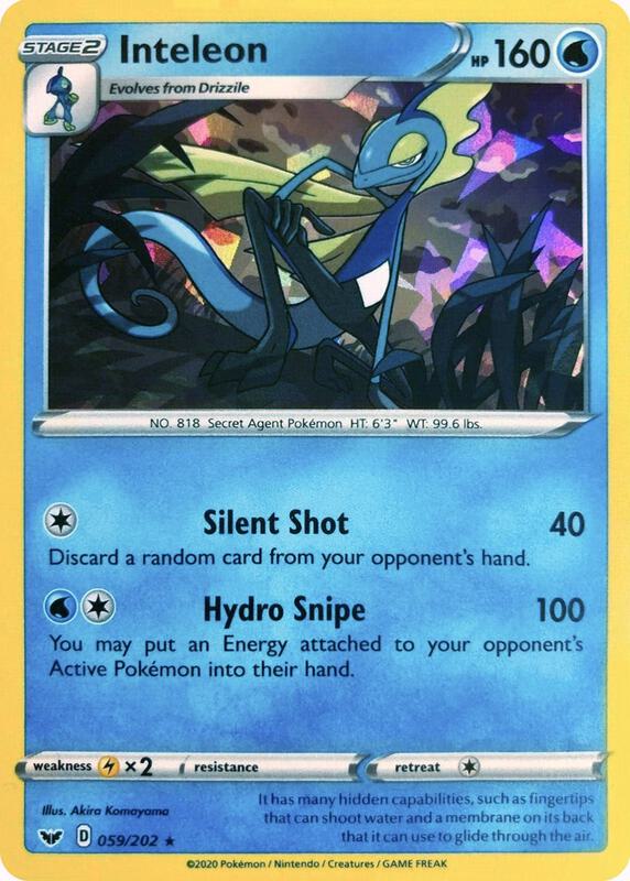 Inteleon Pokemon card from Deck Exclusives
