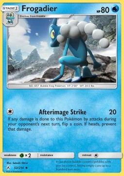 Frogadier Pokemon card from Unbroken Bonds