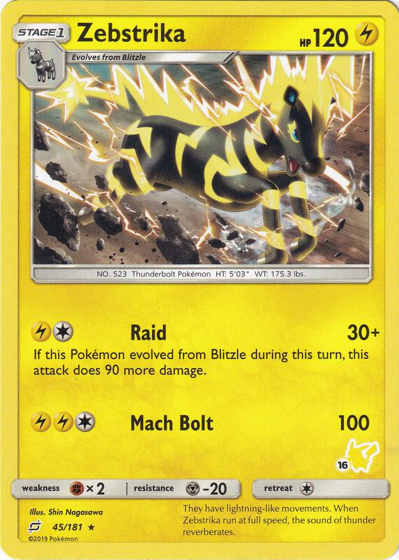 Zebstrika Pokemon card from Battle Academy