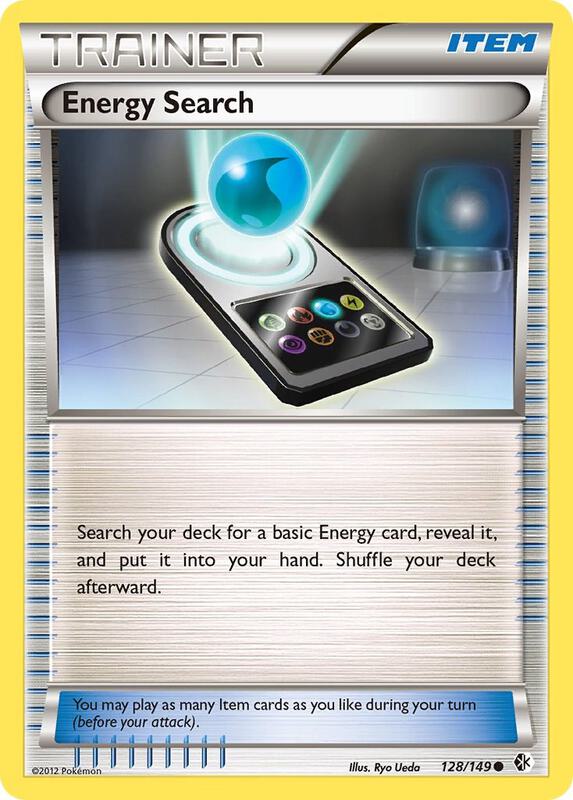 Energy Search Pokemon card from Boundaries Crossed