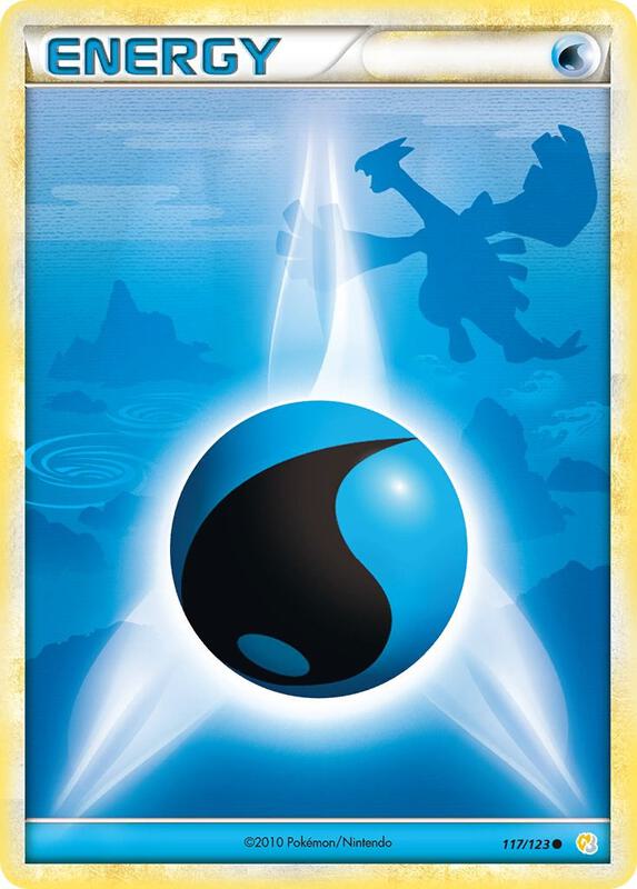 Water Energy Pokemon card from HeartGold SoulSilver