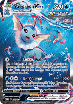 Vaporeon VMAX (S-P/ID 200) Sword & Shield Indonesian Promos ID