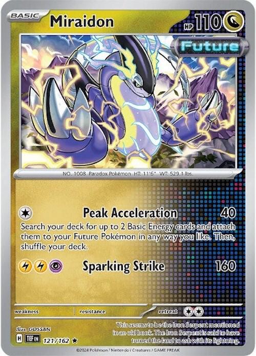 Miraidon Pokemon card from SV05: Temporal Forces