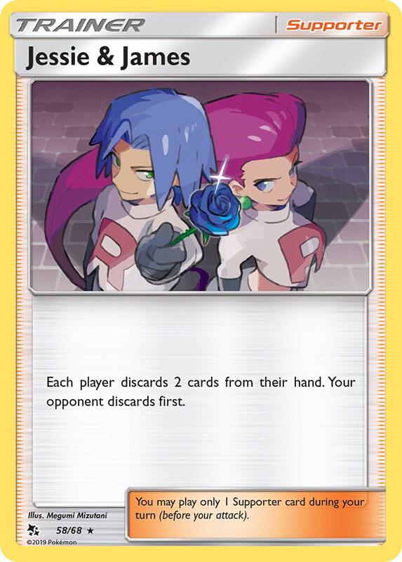 Jessie & James Pokemon card from Hidden Fates