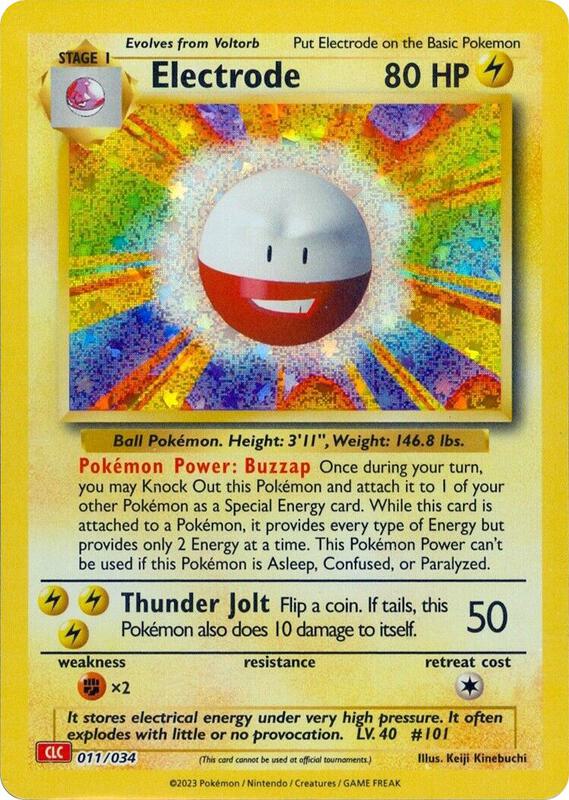 Electrode Pokemon card from Trading Card Game Classic