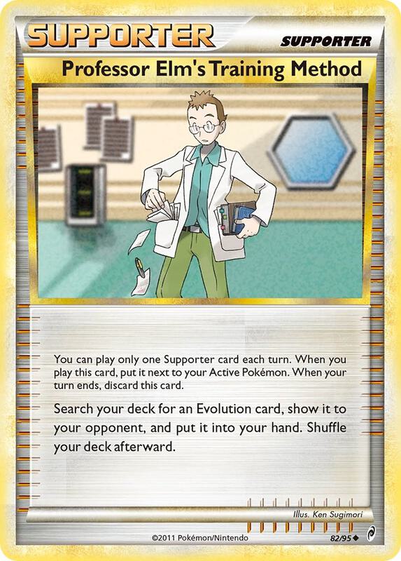 Professor Elm's Training Method Pokemon card from Call of Legends