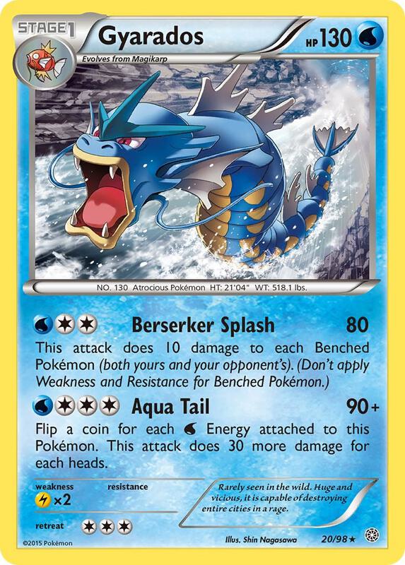 Gyarados (20) Pokemon card from XY - Ancient Origins
