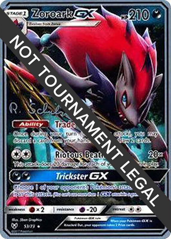 Zoroark GX - 2018 (Robin Schulz) Pokemon card from World Championship Decks