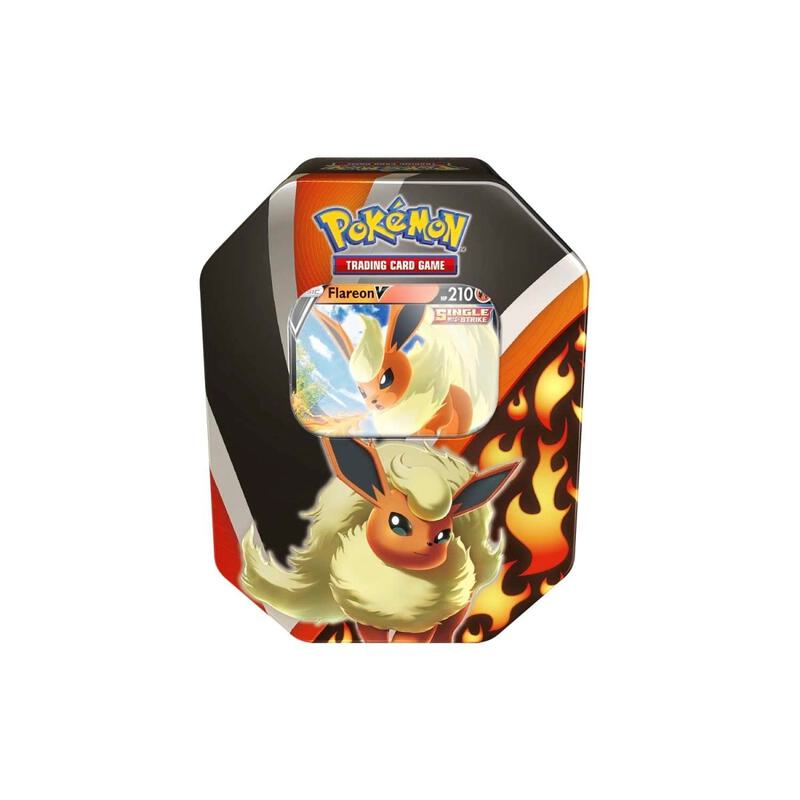 Eevee Evolutions Tin [Flareon V] (Live Code Card) Pokemon card from TCG: Tempest