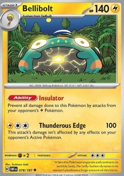 Bellibolt Pokemon card from Obsidian Flames