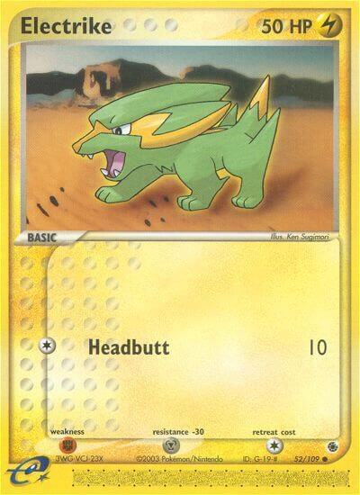 Electrike Pokemon card from Ruby and Sapphire