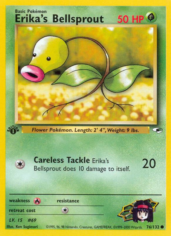 Erika's Bellsprout (76) Pokemon card from Gym Heroes