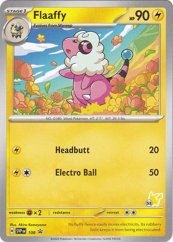 Flaaffy - Pikachu 53 Pokemon card from Battle Academy 2024