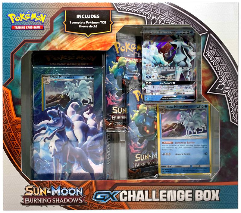 Alolan Ninetales GX Challenge Box Pokemon card from SM - Burning Shadows
