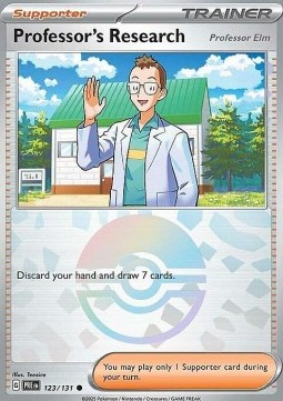 Professor's Research Pokemon card from Prismatic Evolutions Additionals