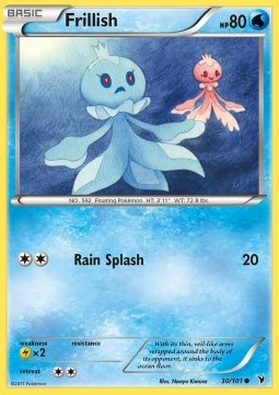 Frillish Pokemon card from Noble Victories