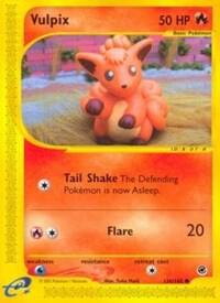 Vulpix Pokemon card from Expedition