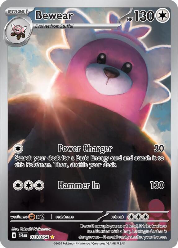 Bewear Pokemon card from SV: Shrouded Fable