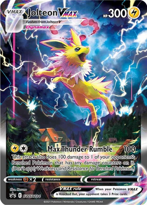 Jolteon VMAX - SWSH184 Pokemon card from SWSH: Sword & Shield Promo Cards