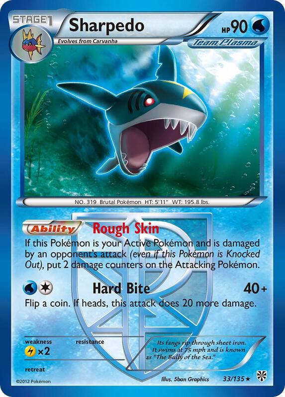 Sharpedo (Team Plasma) Pokemon card from Plasma Storm