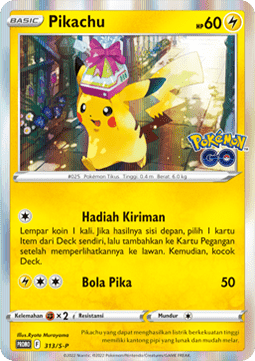 Pikachu (S-P/ID 313) Sword & Shield Indonesian Promos