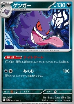 Gengar Pokemon card from Raging Surf