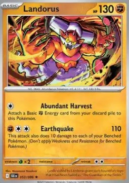Landorus Pokemon card from Black Bolt