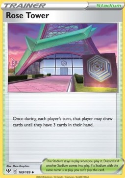 Rose Tower Pokemon card from Darkness Ablaze
