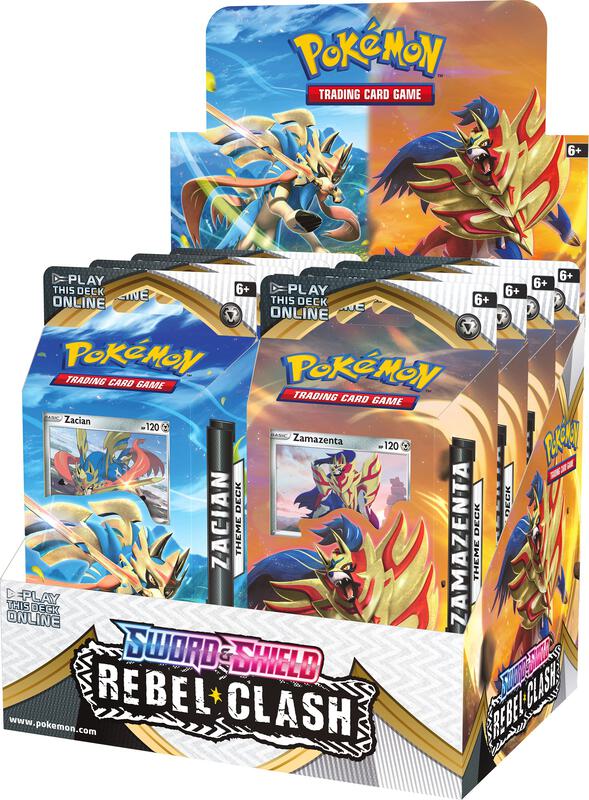 Rebel Clash Theme Deck Display Pokemon card from SWSH02: Rebel