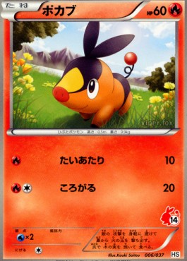 Tepig Pokemon card from Beginning Set
