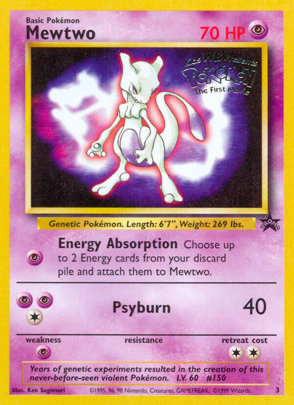 Mewtwo (Movie Promo) Pokemon card from WoTC Promo