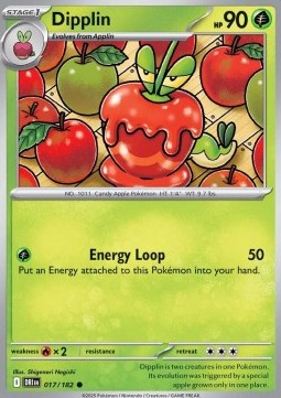 Dipplin Pokemon card from Destined Rivals