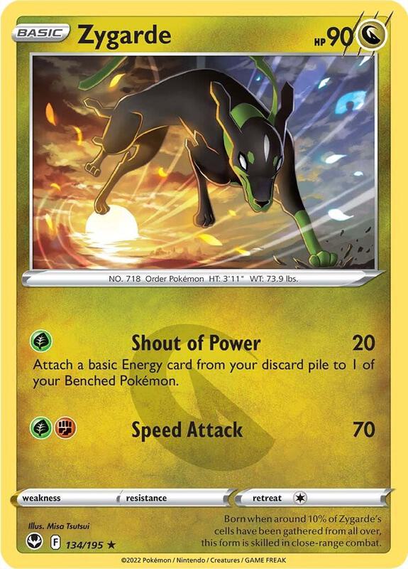 Zygarde Pokemon card from SWSH12: Silver