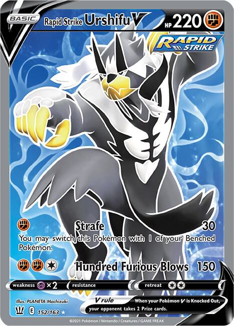 Rapid Strike Urshifu V (Full Art) Pokemon card from SWSH05: Battle