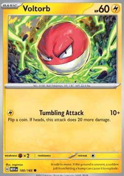 Voltorb Pokemon card from 151