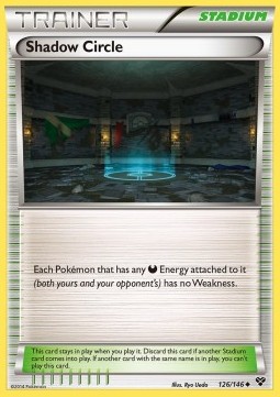 Shadow Circle Pokemon card from XY